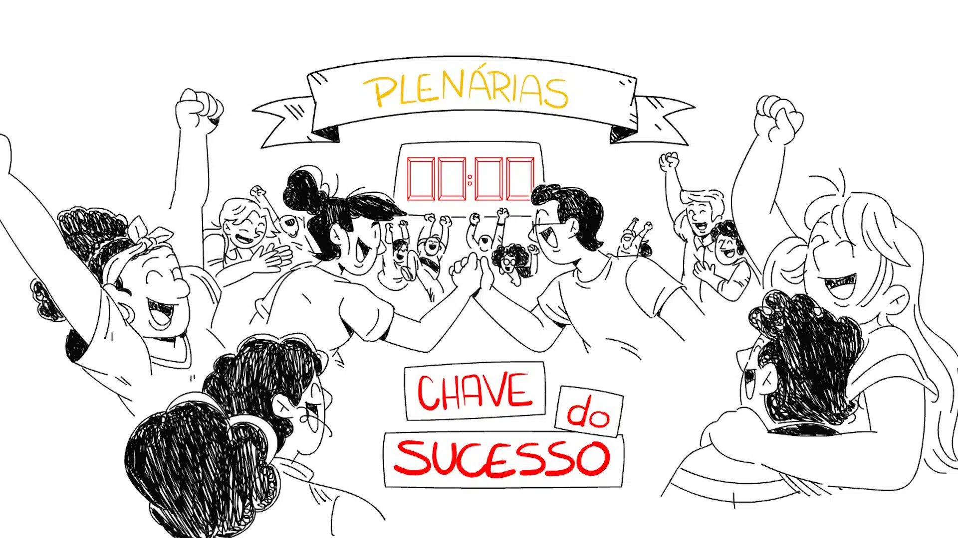 Whiteboard animation Plenárias – Escape 60'